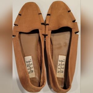 Nine West Brown  Leather Loafers